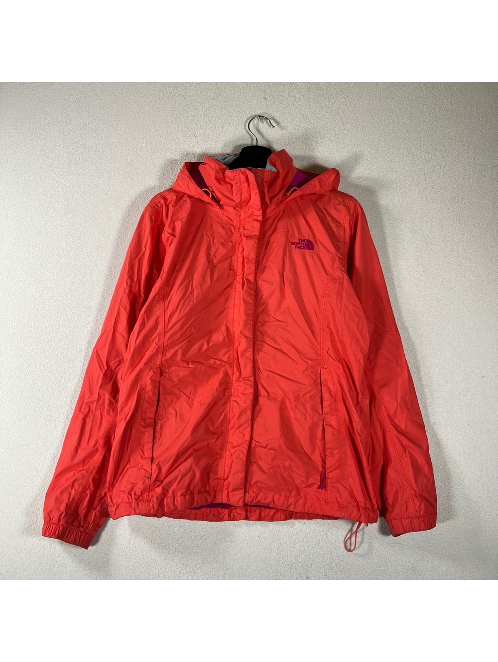 The North Face red rain/shell jacket size Large